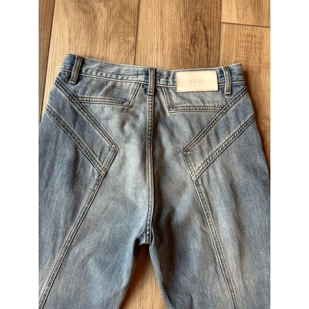 7 For All Mankind Womens Star Panel Easy Straight Button Fly Jeans Blue Size 27 - Picture 6 of 14